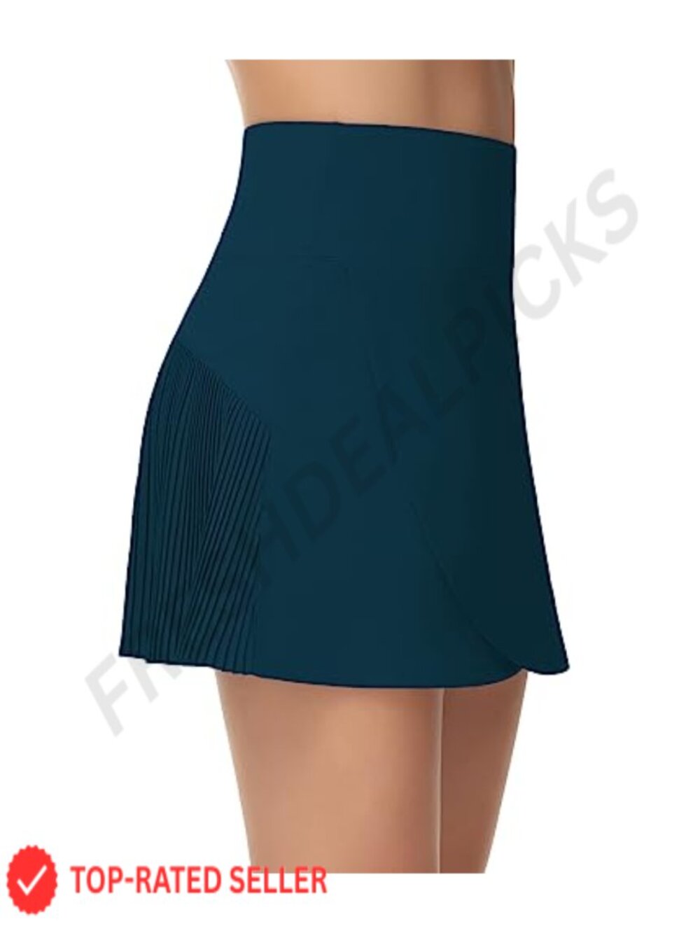 Women's High Waisted Pleated Tennis Skort with Built-in Shorts and Pockets